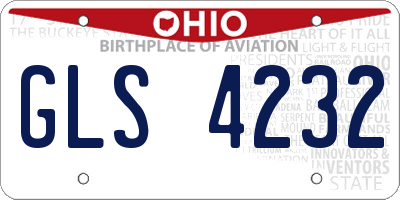 OH license plate GLS4232