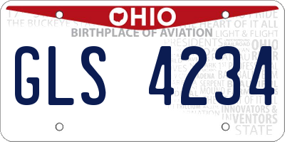 OH license plate GLS4234