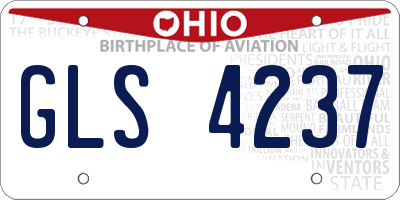 OH license plate GLS4237
