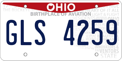 OH license plate GLS4259