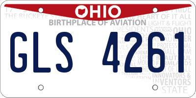OH license plate GLS4261