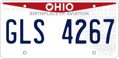OH license plate GLS4267