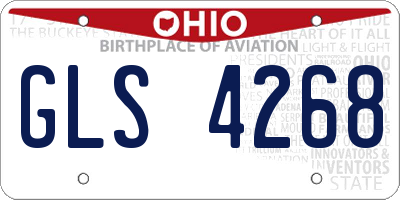 OH license plate GLS4268