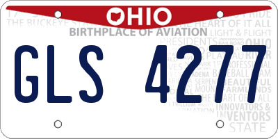 OH license plate GLS4277