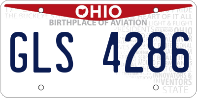 OH license plate GLS4286