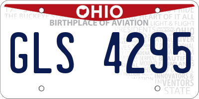 OH license plate GLS4295