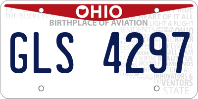 OH license plate GLS4297