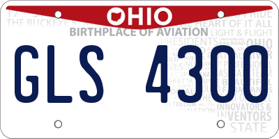 OH license plate GLS4300