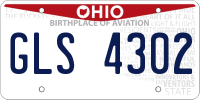 OH license plate GLS4302
