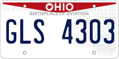 OH license plate GLS4303