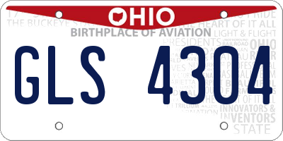 OH license plate GLS4304