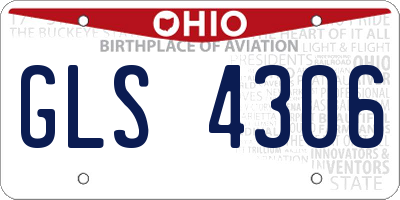 OH license plate GLS4306