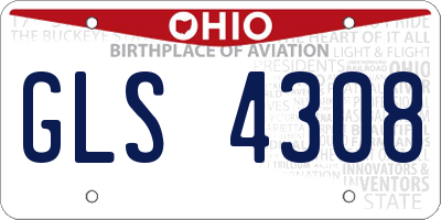 OH license plate GLS4308
