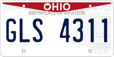 OH license plate GLS4311