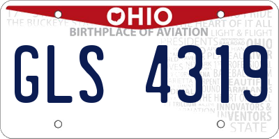 OH license plate GLS4319