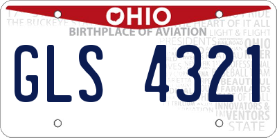 OH license plate GLS4321