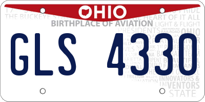 OH license plate GLS4330
