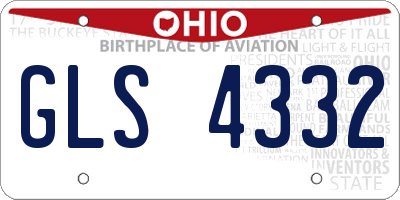 OH license plate GLS4332