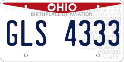 OH license plate GLS4333