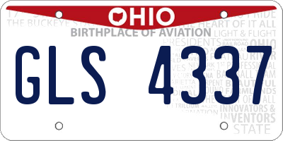 OH license plate GLS4337