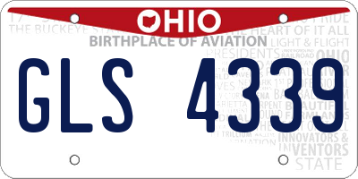 OH license plate GLS4339