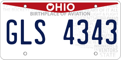 OH license plate GLS4343