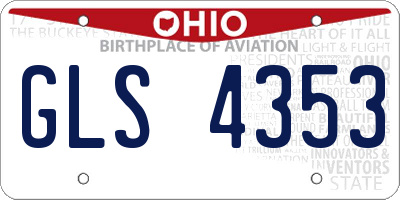 OH license plate GLS4353