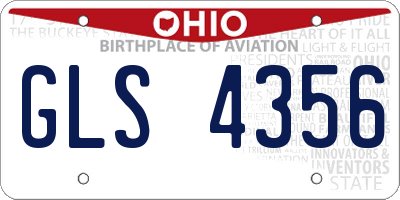 OH license plate GLS4356