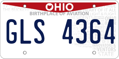 OH license plate GLS4364