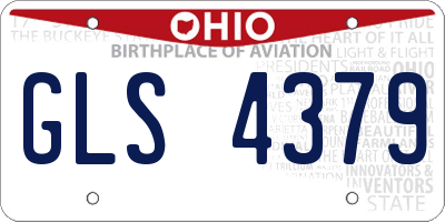 OH license plate GLS4379