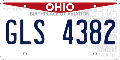 OH license plate GLS4382