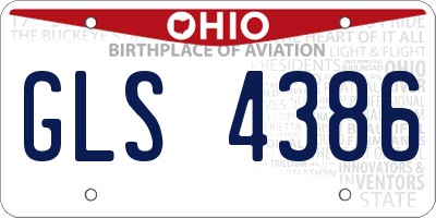 OH license plate GLS4386