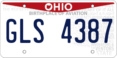 OH license plate GLS4387