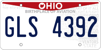 OH license plate GLS4392
