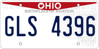 OH license plate GLS4396