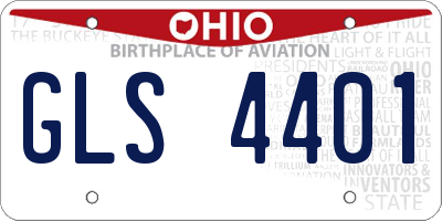OH license plate GLS4401