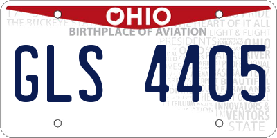 OH license plate GLS4405