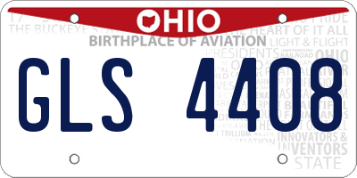 OH license plate GLS4408