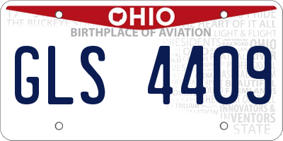 OH license plate GLS4409