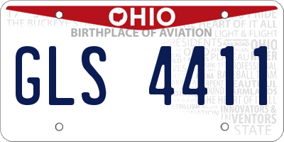 OH license plate GLS4411
