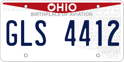 OH license plate GLS4412