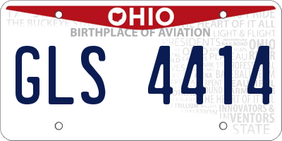 OH license plate GLS4414