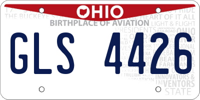 OH license plate GLS4426