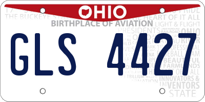 OH license plate GLS4427