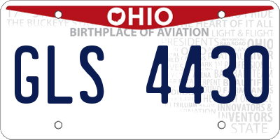 OH license plate GLS4430