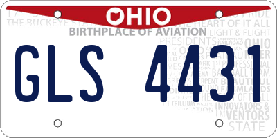 OH license plate GLS4431