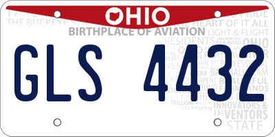 OH license plate GLS4432