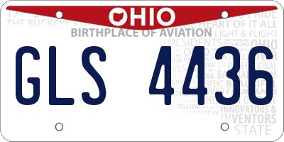 OH license plate GLS4436