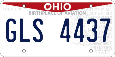 OH license plate GLS4437