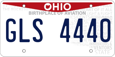 OH license plate GLS4440